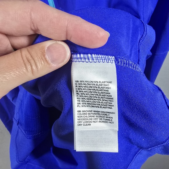 North Face Jacket Womens XL Blue Full Zip VaporWick Lightweight Running Athletic - Picture 5 of 7